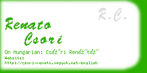 renato csori business card